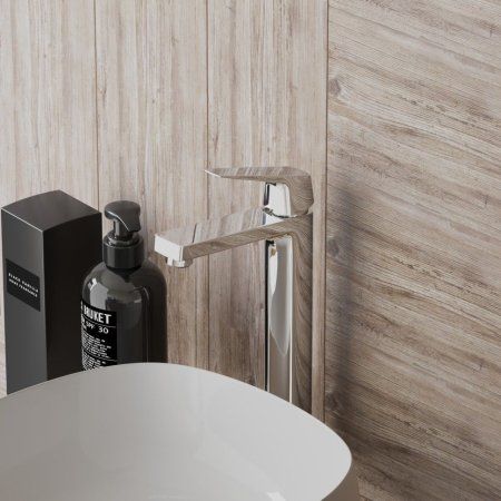 Комплект смесителя 4в1 Paini Bari RTSUCRNVSEYGT3YI4VXE1BIZR для раковины и ванны с душевым комплектом, хром