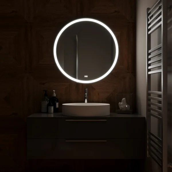 Зеркало MIXLINE "Перла Нео" RGB D770 сенсорный выключатель, мульти-цвет (555673)