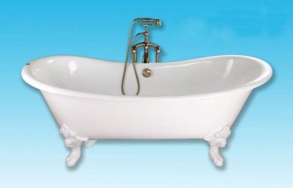Чугунная ванна Elegansa Nadia белые ножки