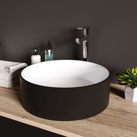 Раковина Grossman GR-4040BW 36 белая, черная