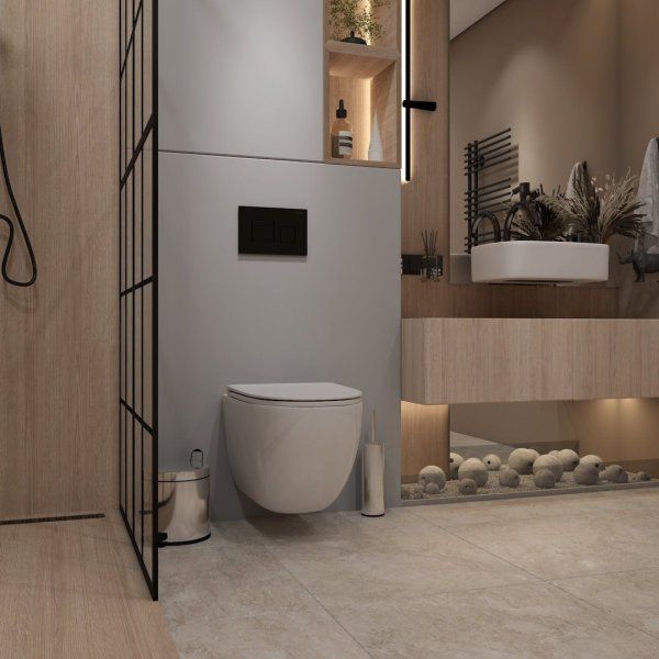 Унитаз подвесной Teymi Lina VORTEX безободковый, сиденье микролифт T40110