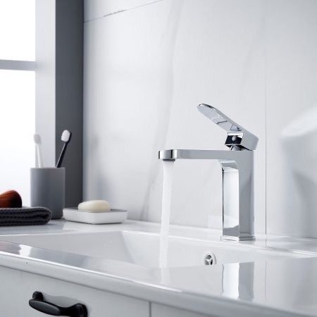 Смеситель для ванны однорычажный с гайкой Shevanik S4501, Хром