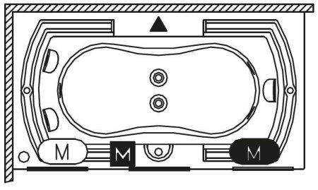 Ванна акриловая Riho Lisette BZ1400500000000 195х105