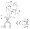 Смеситель D&K Arbeo Bayern DA1242101 для раковины