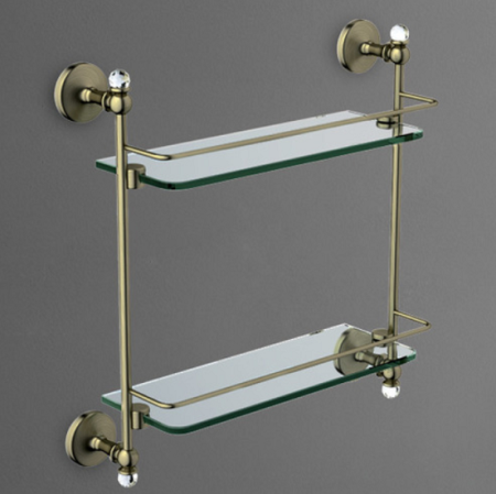 Полка Art&Max Antic Crystal  AM-2682BSJ-Br  бронза