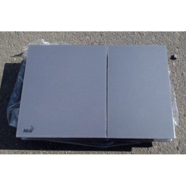 Кнопка смыва AlcaPlast Flat AIR-INOX нержавеющая сталь