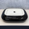 Раковина Comforty 78102BW черно/белая