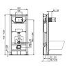 Комплект Ideal Standard Tesi T3868V1 подвесной унитаз + инсталляция + крышка-сидение