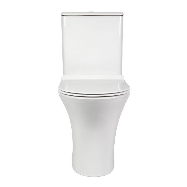 Унитаз напольный безободковый белый с сиденьем микролифт BOND F06-00