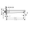 Излив Hansgrohe Rebris E 72431000 для ванны, хром
