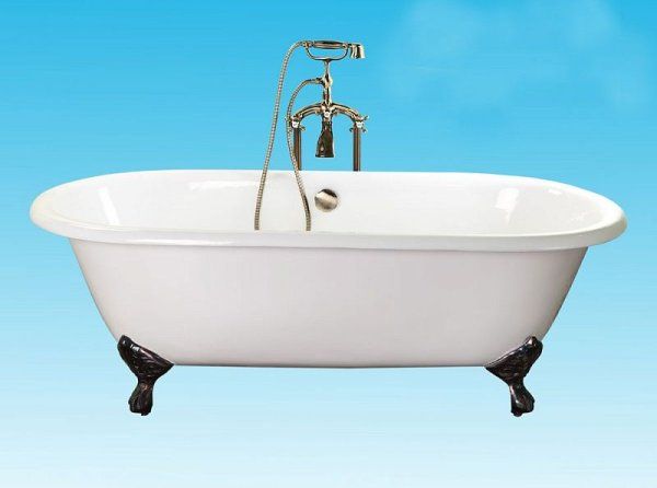 Чугунная ванна Elegansa Gretta бронзовые ножки