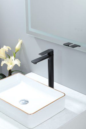 Смеситель для раковины Frap F10806-26 высокий, черный