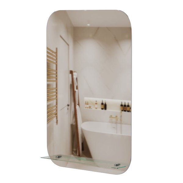 Зеркало MIXLINE "Адель" 550*800 (ШВ) с полкой (555932)