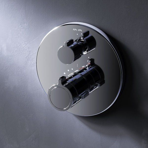 Смеситель с термостатом монтируемый в стену на 3 потребителя AM.PM X-Joy F85A95600