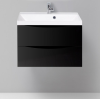 Тумба с раковиной BelBagno Marino MARINO-700-2C-SO-NL-P 70 nero lucido