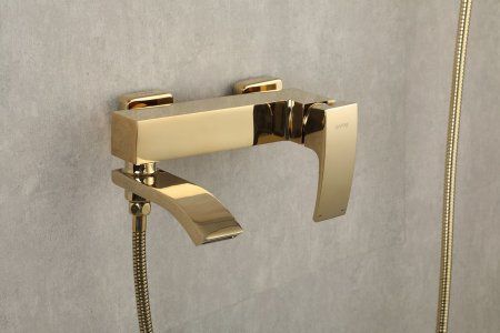 Смеситель для ванны Gappo G3207-3, однорычажный, золото