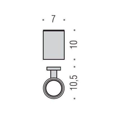 Стакан Colombo Plus W4902.BM подвесной, белый матовый