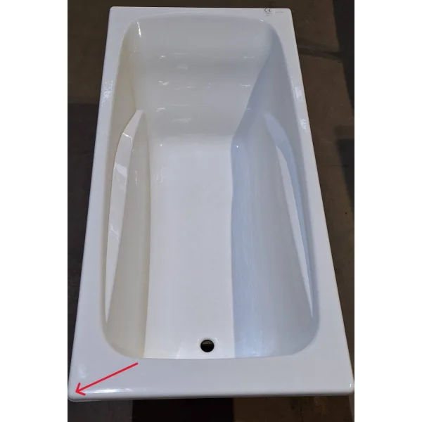 Ванна чугунная Jacob Delafon Repos E2918-00 170x80 см (Маленькая потёртость)