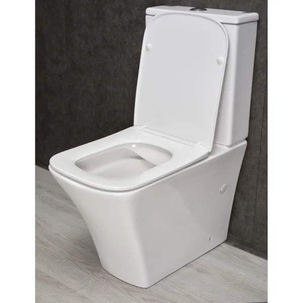 Унитаз-компакт GID Tn2184 безободковый, с сиденьем микролифт, белый