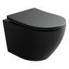 Унитаз подвесной Ceramica Nova Uno CN11001MB микролифт, черный матовый