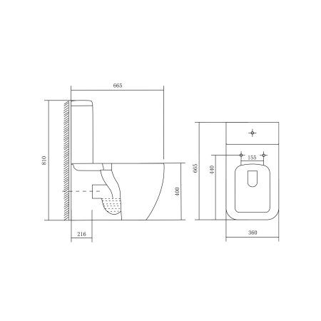 Унитаз-компакт  Aquatek  ЛИБРА безободковый  AQ1263-00