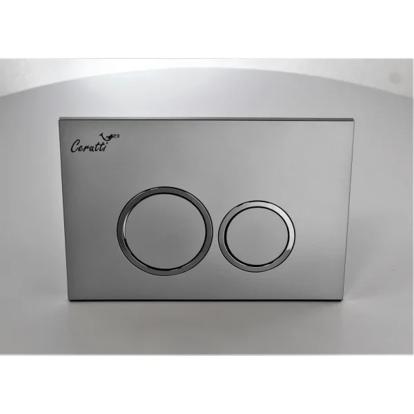 Кнопка смыва Ceruttispa CR05SV для инсталляции, матовый хром/хром/матовый хром