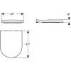 Крышка-сиденье Geberit Acanto  500.605.01.2 soft close, белый