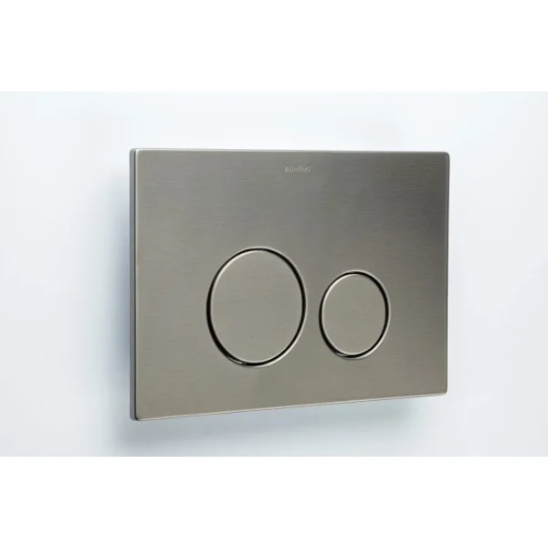 Кнопка смыва Boheme 649-GM для инсталляции, графит матовый