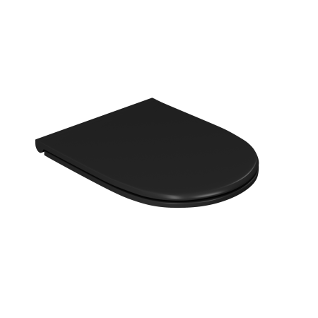 Унитаз подвесной безободковый D&K Matrix DT1396025, 490*370*360мм, сиденье микролифт, черный