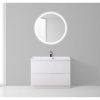 Тумба с раковиной BelBagno Marino MARINO-800-2C-PIA-BL-P 80 bianco lucido