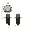 Душевой трап Berges Wasserhaus Platz Antik 091061 15x15 хром глянцевый
