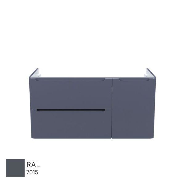 Тумба подвесная, 100 см, темно-серый, Edifice, IDDIS, EDRVI1OQ0DTD0iUN95VF подходит умыв. 0101000i28