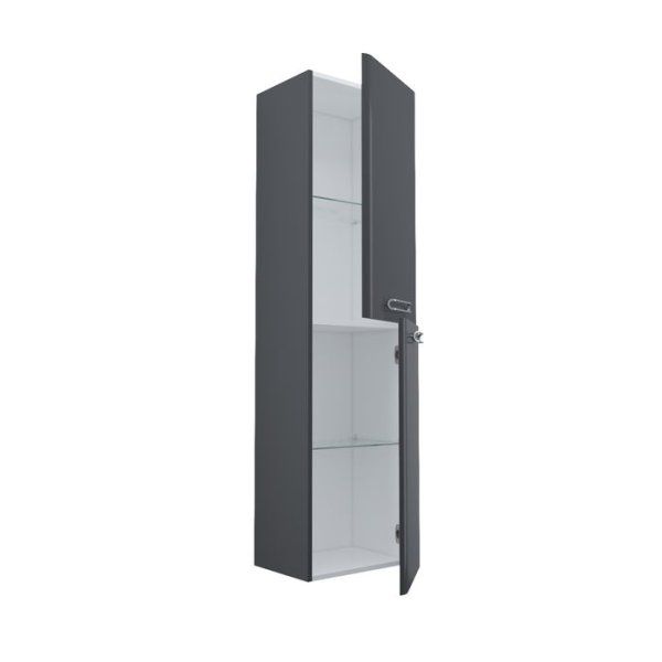 Пенал подвесной, 40 см, серый, Brick, IDDIS, BRI40G0i97