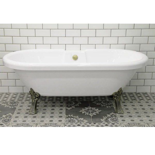 Акриловая ванна Radomir Леонесса 1-01-4-0-9-138 175х80 на ножках "лилия" Bronze