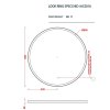 Зеркало ArtCeram Look Ring ACS016 56 85 с подсветкой