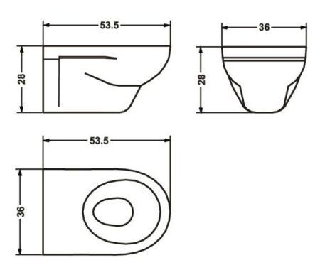 Унитаз подвесной Jacob Delafon Patio E4187-00