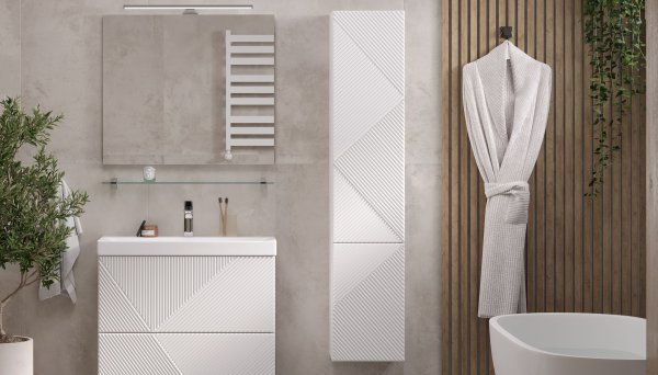 Пенал подвесной Velvex  Edge 350, белый (pp.EDG.35 белый глянец)