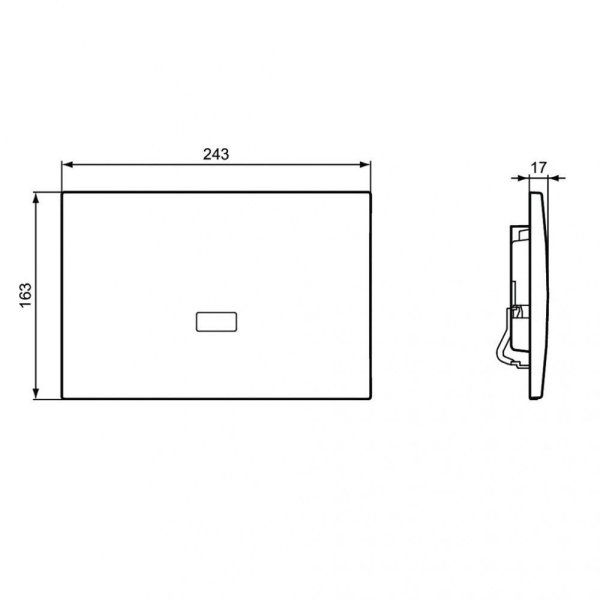 Кнопка смыва Ideal Standard Prosys Septa Pro R0132AA хром