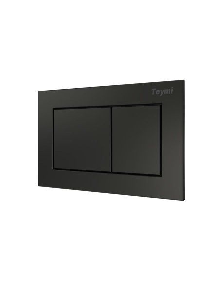 Клавиша смыва Teymi Aina, двойной смыв, черный матовый T70013BM