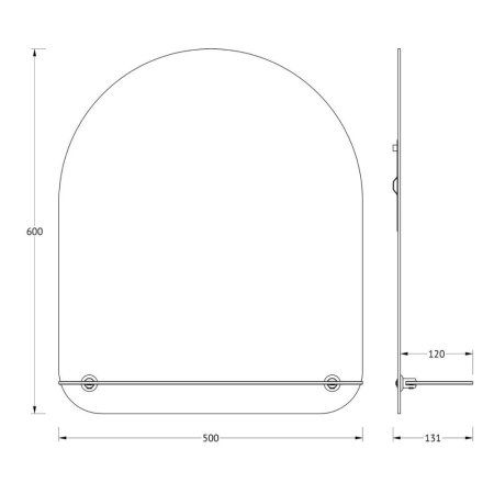 Зеркало Evoform Optima BY 0509 50x60