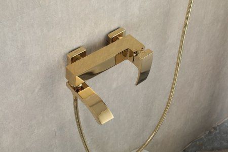 Смеситель для ванны Gappo G3207-3, однорычажный, золото