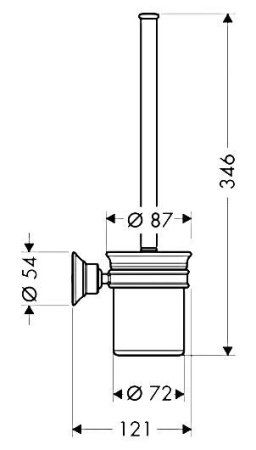 Ершик Axor Montreux 42035000 хром