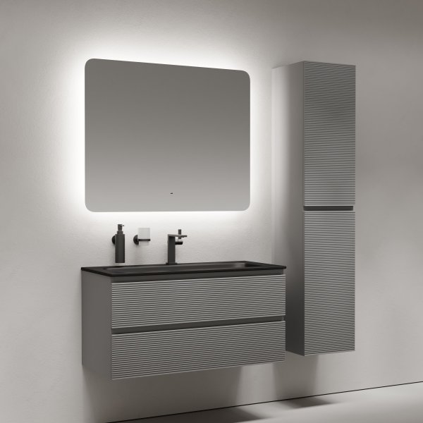 Зеркало для ванной комнаты SANCOS Ray 1000х800 c подсветкой,  RA1000