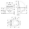 Унитаз подвесной Geberit iCon Rimfree 500.784.01.1 (безободковый) с сиденьем микролифт