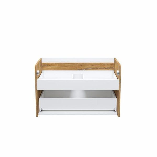 Тумба IDDIS подвесная 80 см белая/золотистый дуб Cloud (CLVWO8QP0YJB0iCY95PN)