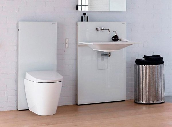 Сантехнический модуль для подвесных и напольных унитазов Geberit Monolith Plus 131.201.SI.1