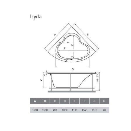 Акриловая ванна Vayer Iryda Гл000006822 150x150