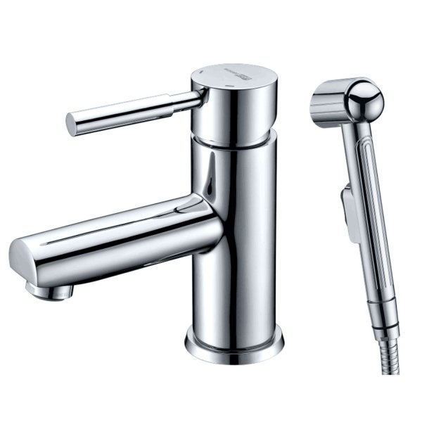 Смеситель для раковины с гигиеническим душем WasserKRAFT Main 4100 41EK08NA хром