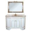Тумба с раковиной Tiffany World York nuovo YOR4130-BO+S53 bi комплект 130 белый/золото