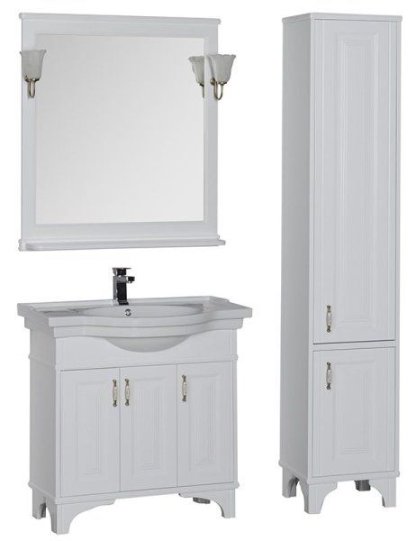 Тумба  для комплекта Aquanet Валенса 90 белая